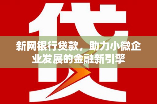 三乡新网银行贷款，助力小微企业发展的金融新引擎
