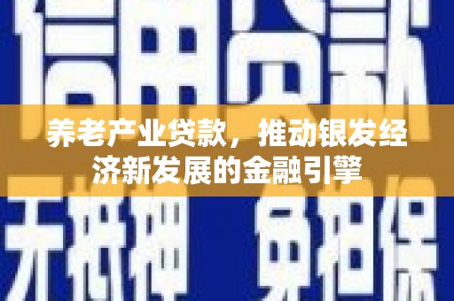 三乡养老产业贷款，推动银发经济新发展的金融引擎