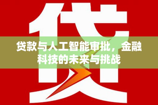 三乡贷款与人工智能审批，金融科技的未来与挑战