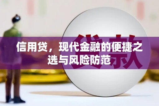三乡信用贷，现代金融的便捷之选与风险防范